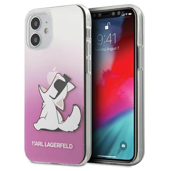 KARL LAGERFELD - Karl Lagerfeld iPhone 12 Mini Skal Choupette Fun - Rosa