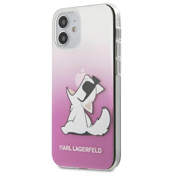 KARL LAGERFELD - Karl Lagerfeld iPhone 12 Mini Skal Choupette Fun - Rosa