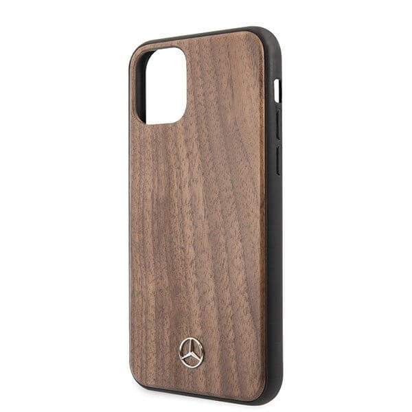 Mercedes - Mercedes Case skal iPhone 11 Pro Trä Linje Valnöt Brun