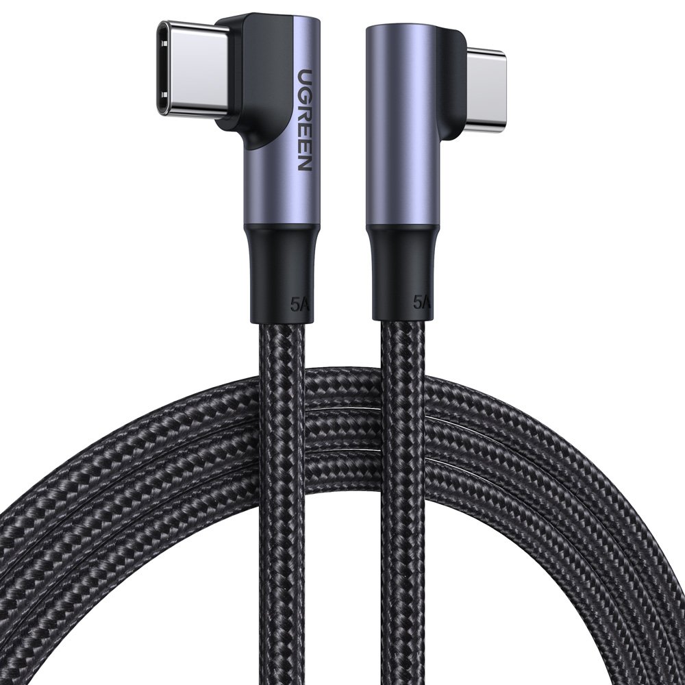 Ugreen
UGreen elbow USB Type C - USB Type C Kabel 100 W 5 A 1 m Svart