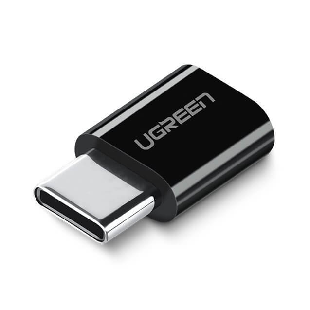 Ugreen - Ugreen micro USB - USB Type C adapter Svart