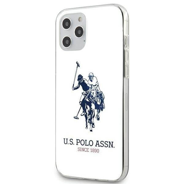 U.S. Polo Assn. - U.S. Polo Assn. Shiny iPhone 12 Pro Max Skal Stor Loga Vit