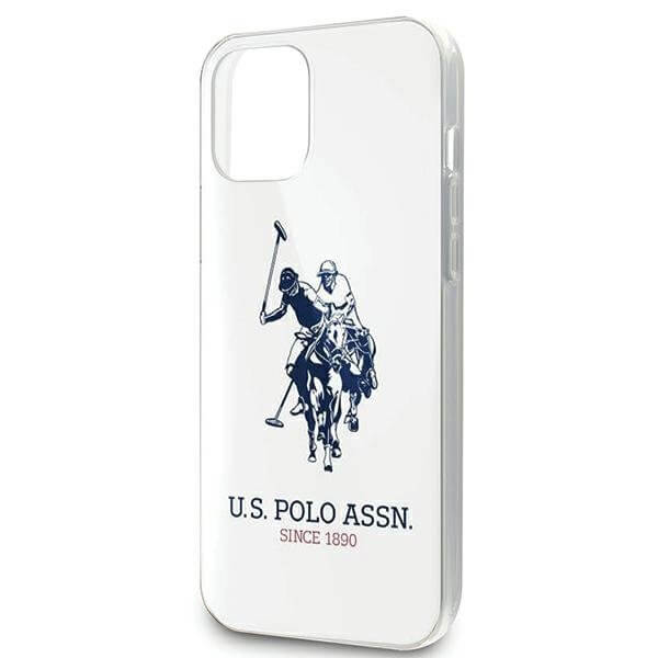 U.S. Polo Assn. - U.S. Polo Assn. Shiny iPhone 12 Pro Max Skal Stor Loga Vit