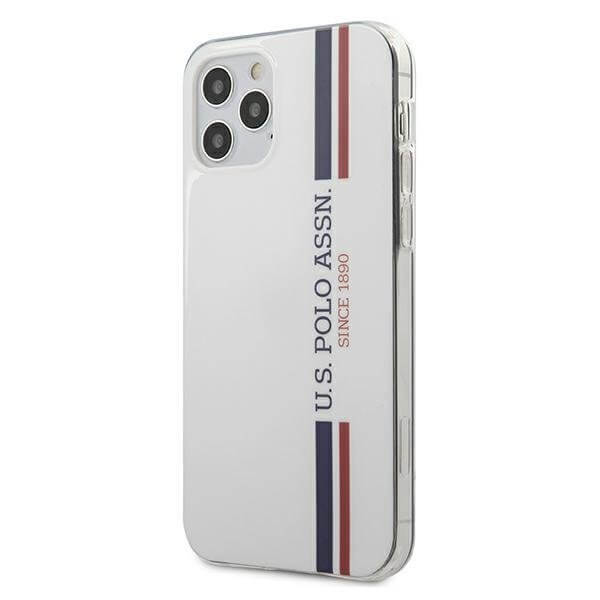 U.S. Polo Assn. - U.S. Polo Assn. Tricolor Collection iPhone 12 & 12 Pro Skal Vit