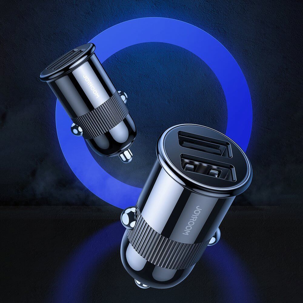 Joyroom - Joyroom 3,1 A dual port smart car charger Svart