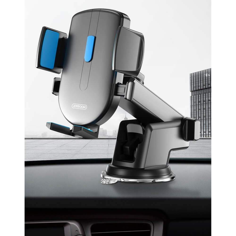 UTGÅTT - Joyroom car mount phone holder adjustable arm dashboard Svart