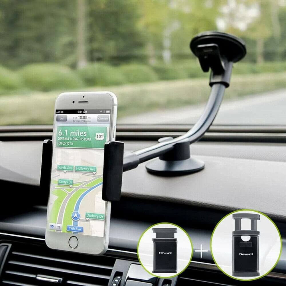Joyroom - Joyroom Long Arm Dashboard Car Mount - Svart