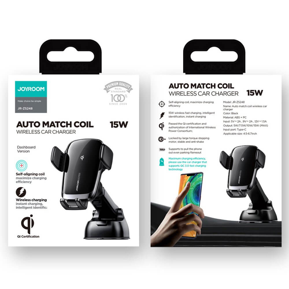 Joyroom - Joyroom Qi wireless 15 W car charger electric (dashboard) S