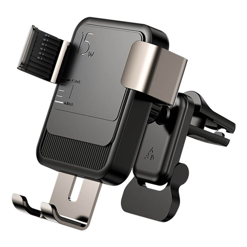 Joyroom Joyroom Qi wireless 15 W car charger gravity phone holder Svart 