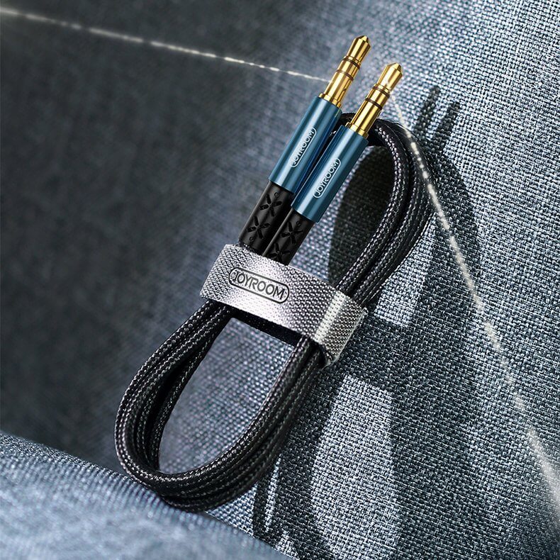 Joyroom - Joyroom stereo audio AUX cable 3,5 mm mini jack 2 m Svart