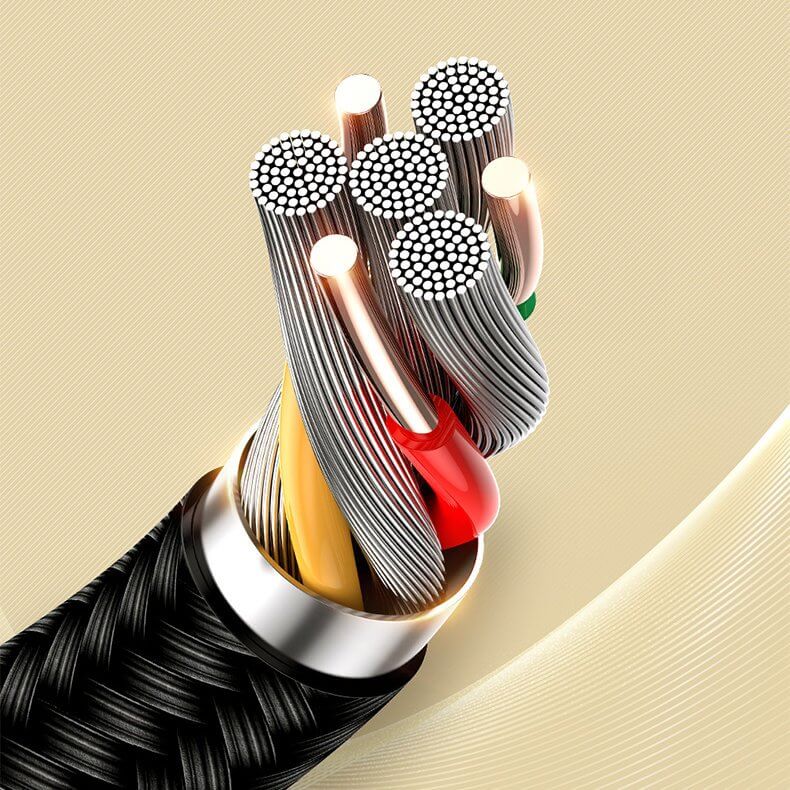 Joyroom - Joyroom stereo audio AUX cable 3,5 mm mini jack 2 m Svart