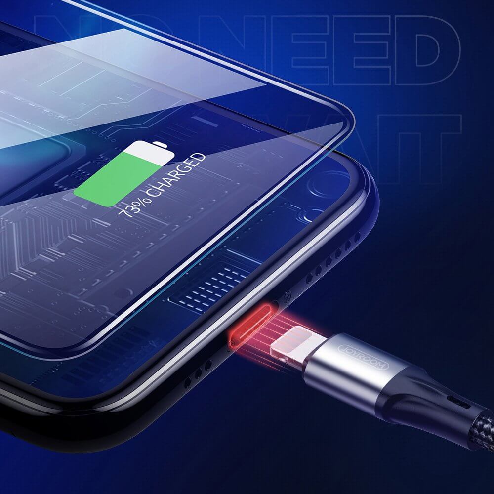 Joyroom - Joyroom USB - Lightning cable 3 A 0,2 m Svart
