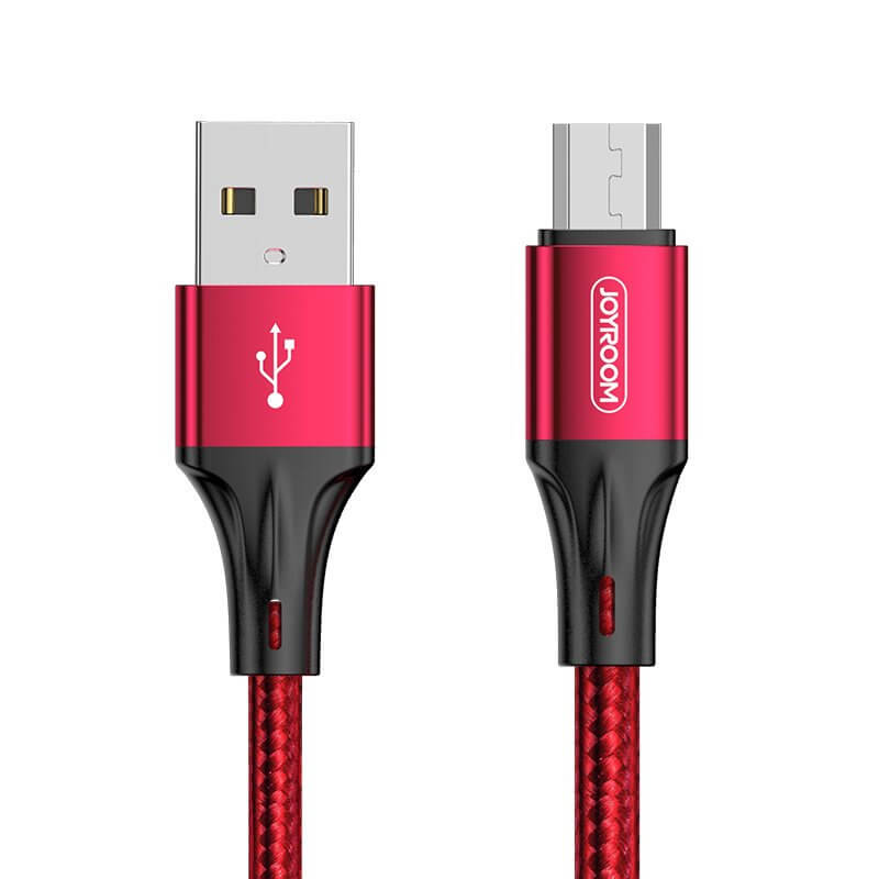 Joyroom - Joyroom USB - micro USB cable 3 A 1,5 m Röd