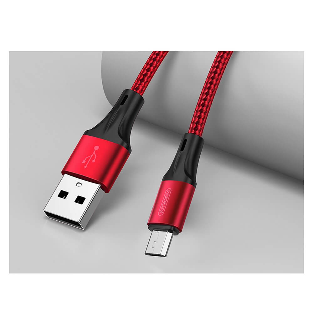 Joyroom - Joyroom USB - micro USB cable 3 A 1,5 m Röd