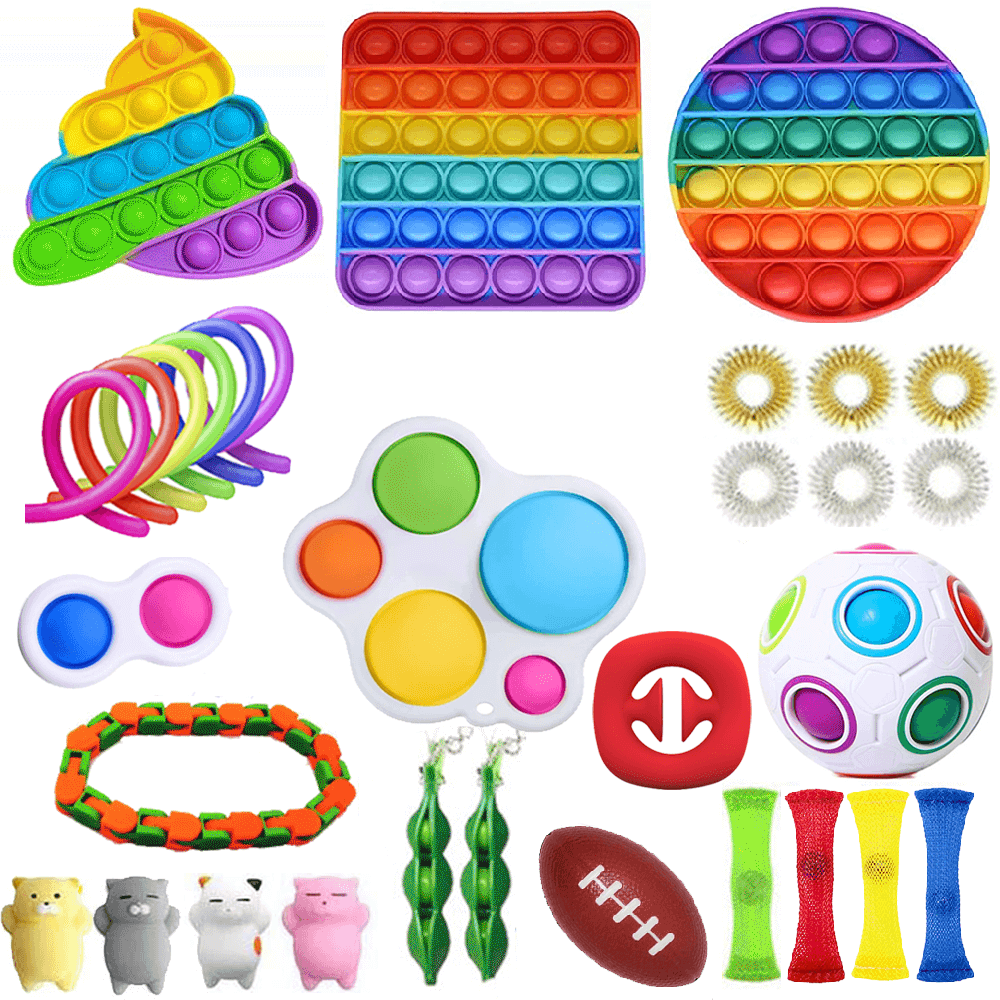 Fidget Toys
31 Pack Fidget Toy Set Pop it Sensory Toy för Vuxna & Barn