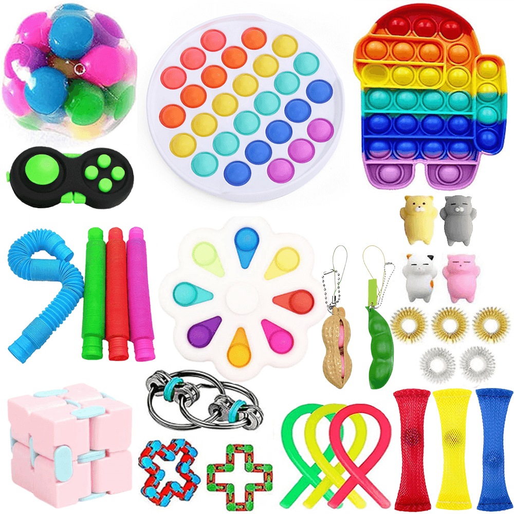 Fidget Toys
30 Pack Fidget Toy Set Pop it Sensory Toy för Vuxna & Barn