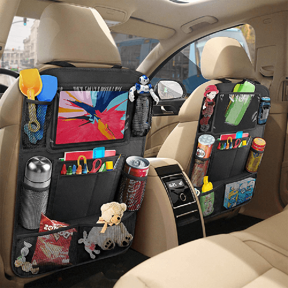 A-One Brand - [1-PACK] Universal iPad-hllare fr bilens bakste med flera fack