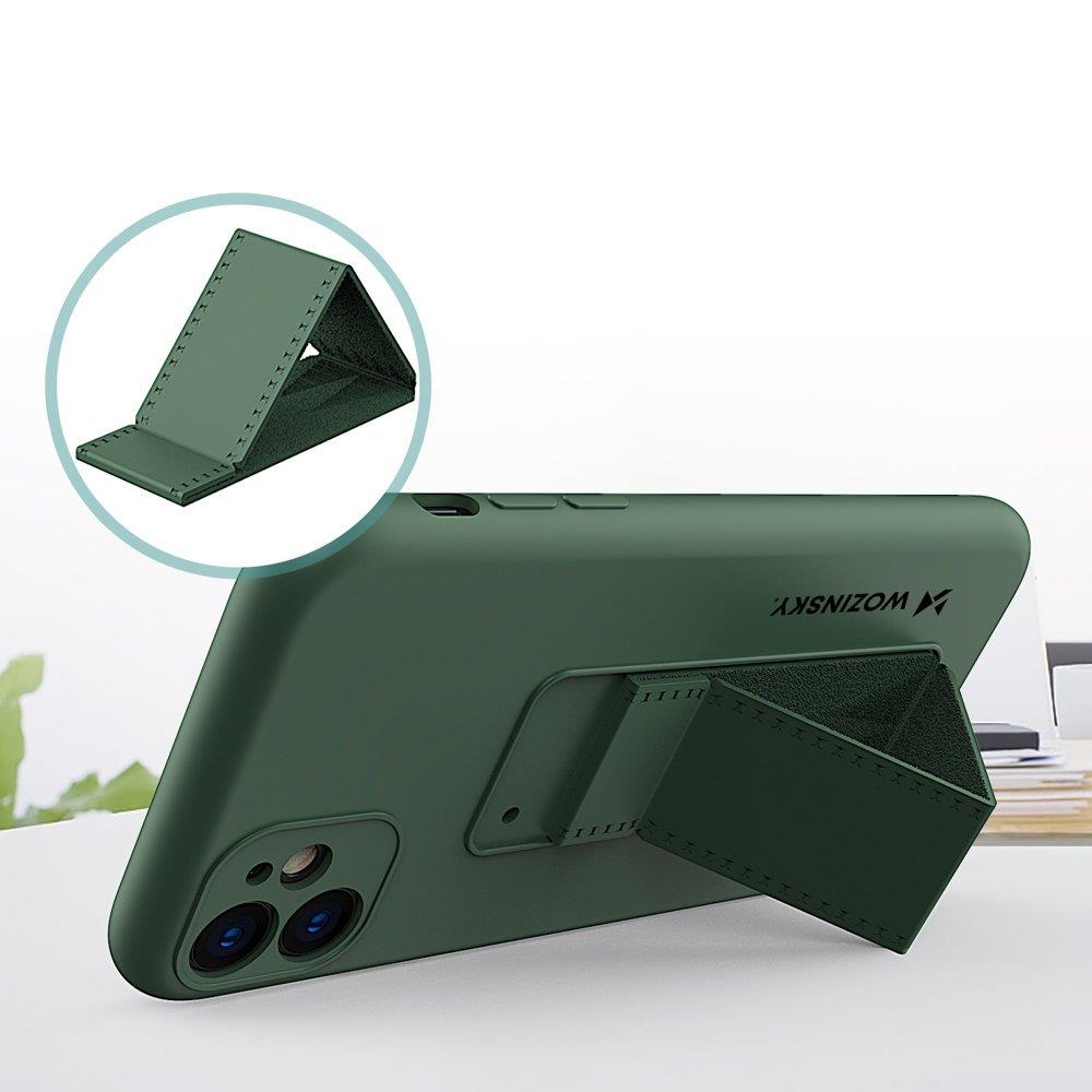 Wozinsky - Wozinsky Kickstand Silicone Skal iPhone 11 - Svart