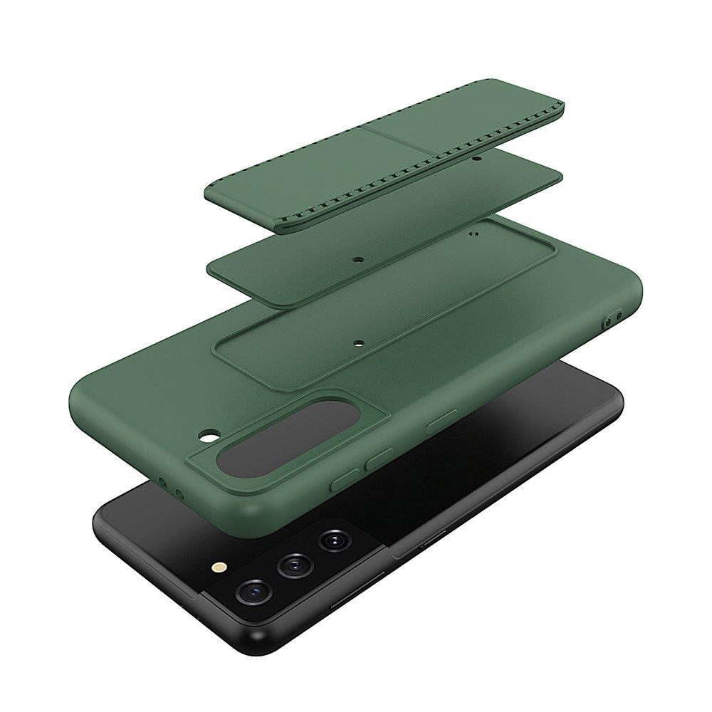 Wozinsky Wozinsky Kickstand Silicone Skal Samsung Galaxy A32 5G - Mörk Grön 