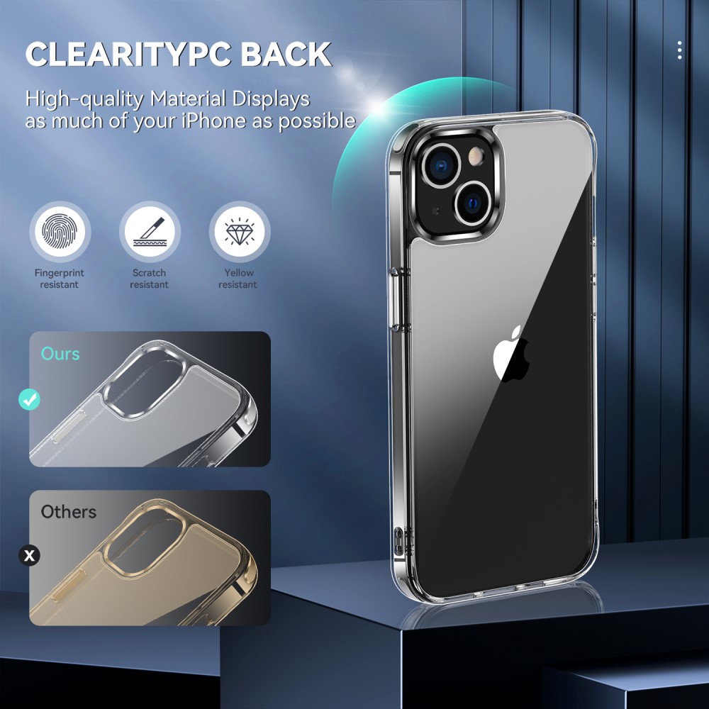 OEM - Gulnar Inte ShockProof Skal iPhone 13 - Clear