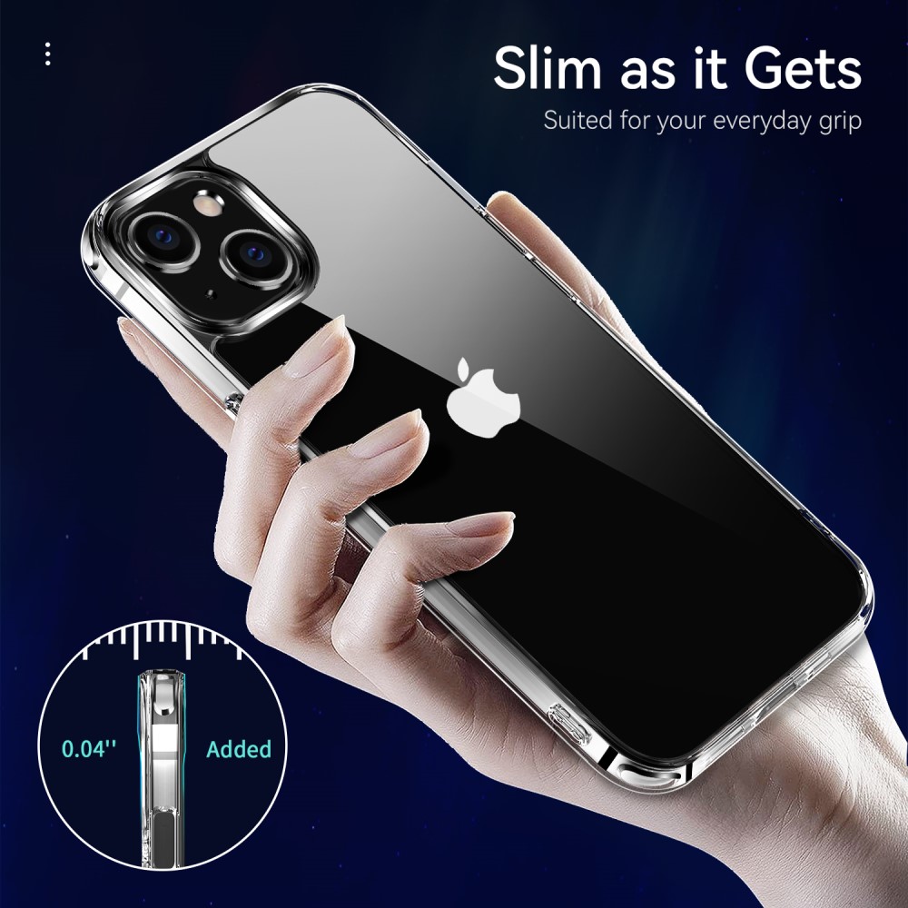 OEM - Gulnar Inte ShockProof Skal iPhone 13 - Clear