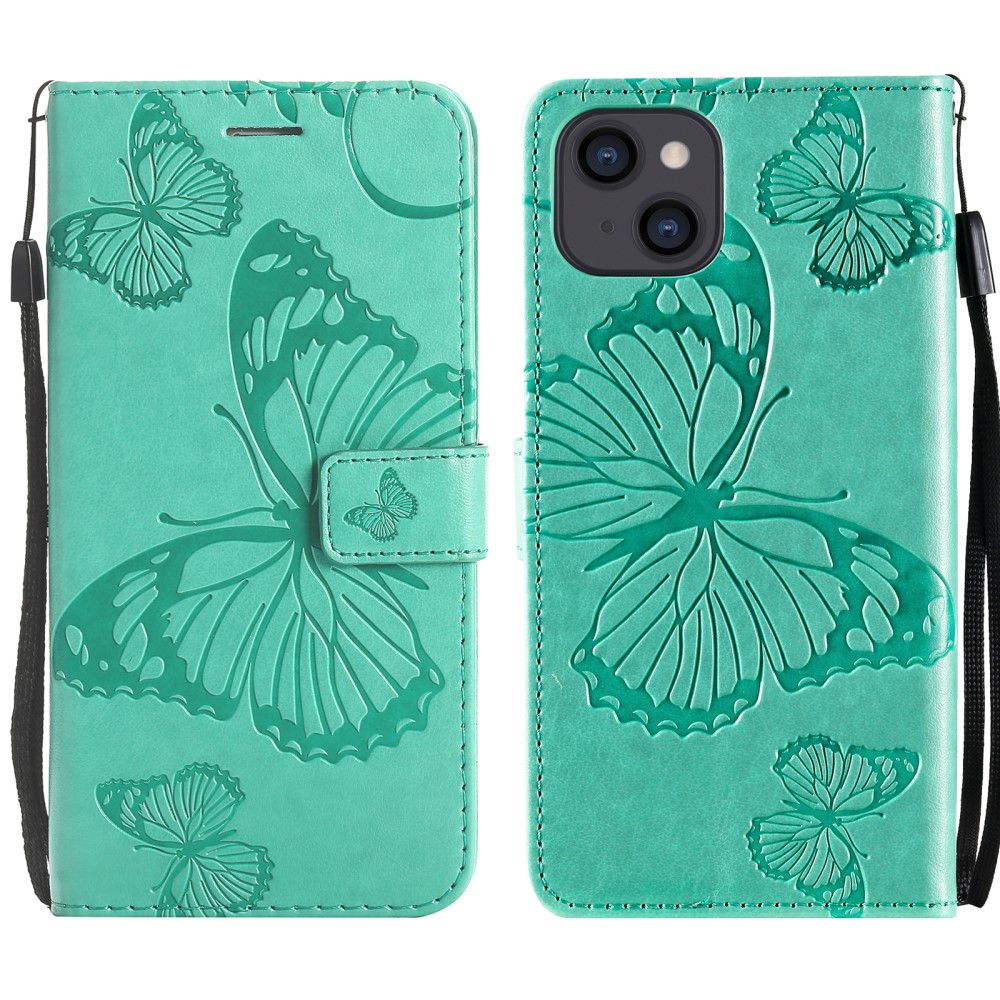 OEM
Fjärilar Plånboksfodral iPhone 13 - Turkos