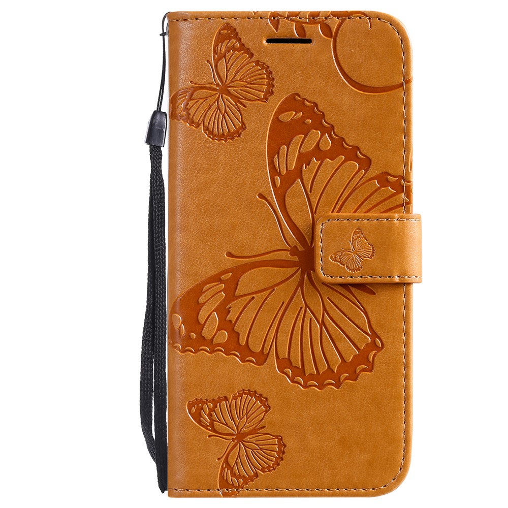 OEM - Fjärilar Plånboksfodral iPhone 13 - Gul