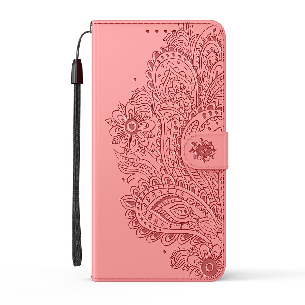 A-One Brand - Blommor Plånboksfodral iPhone 13 - Rosa