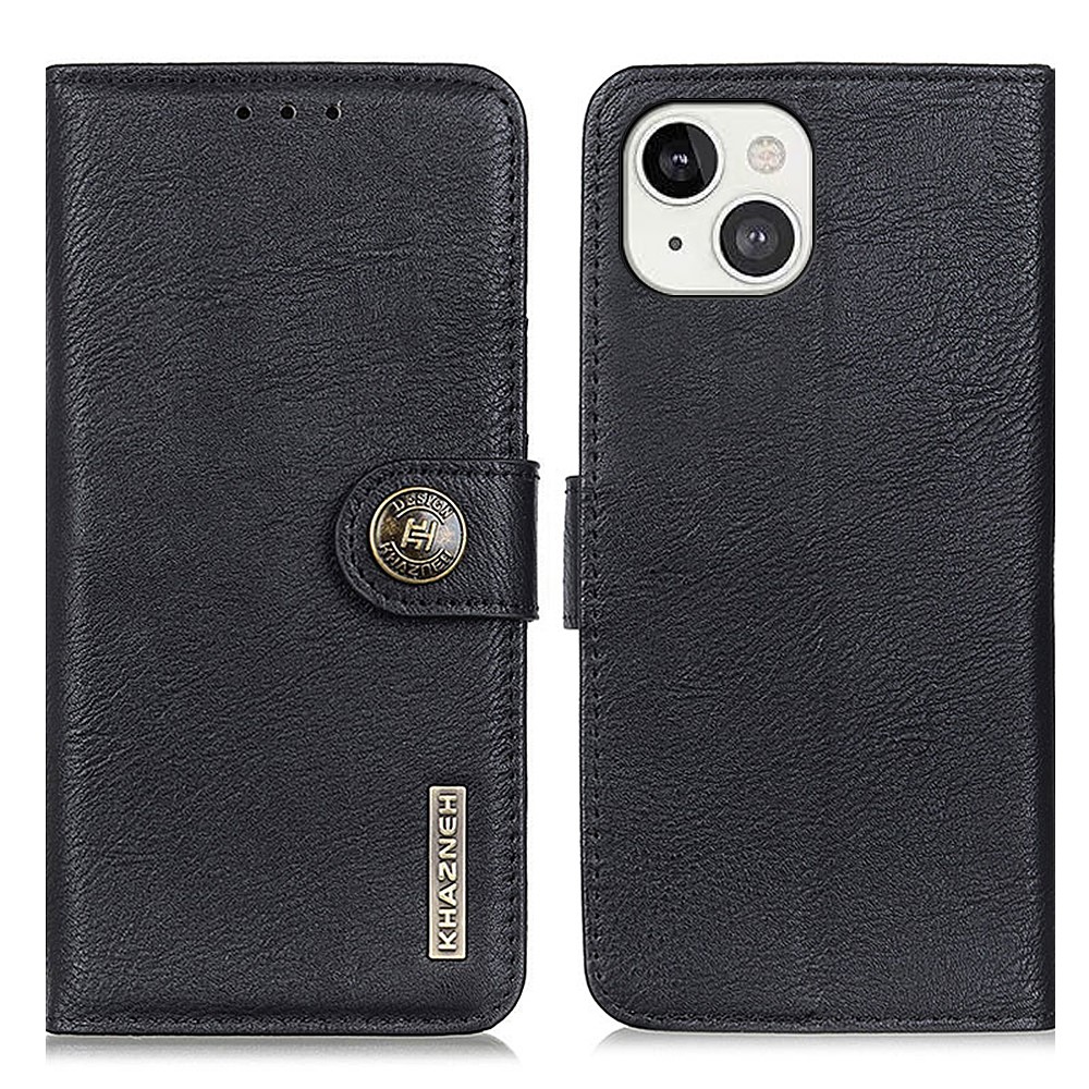 KHAZNEH - KHAZNEH Plånboksfodral iPhone 13 - Svart