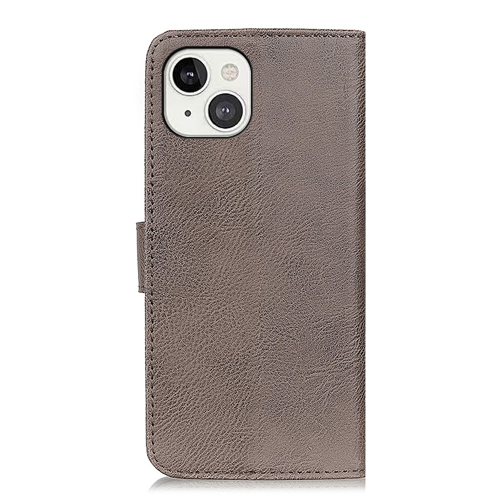 KHAZNEH - KHAZNEH Plånboksfodral iPhone 13 - Grå