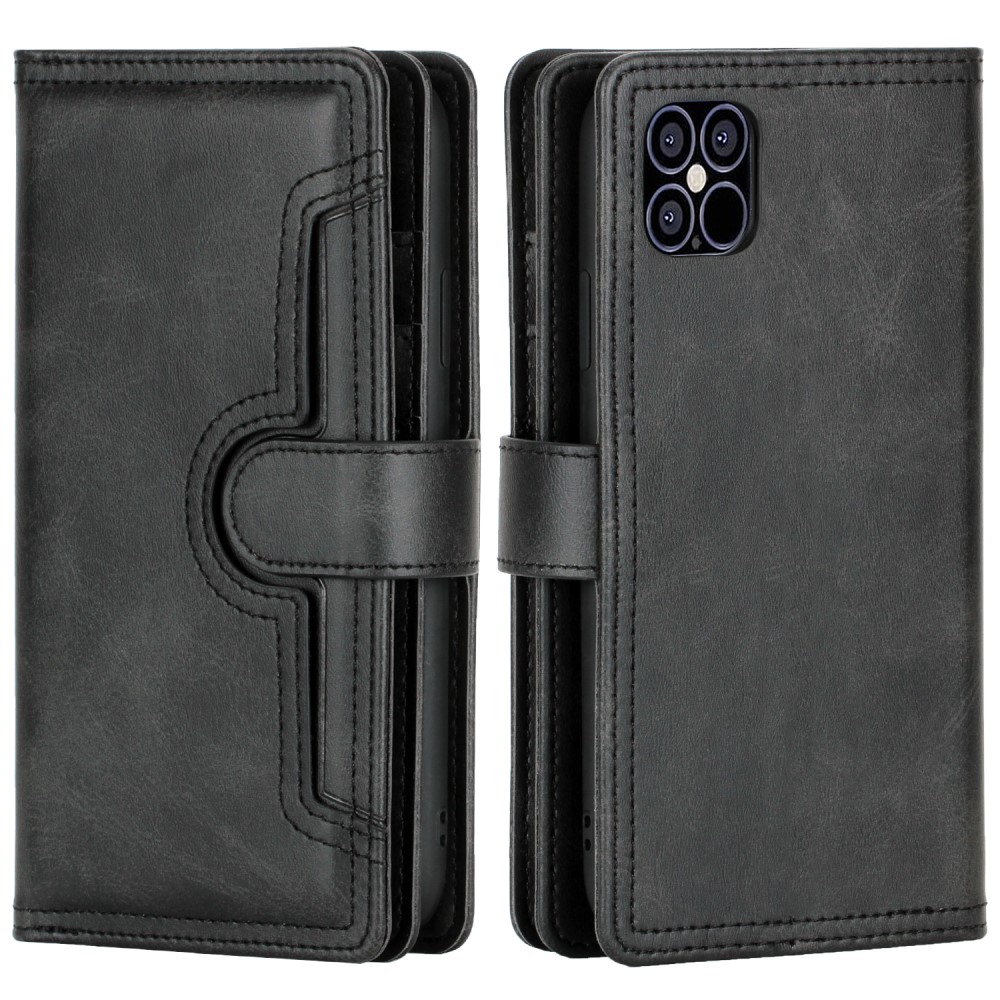 OEM
Äkta Läder Plånboksfodral iPhone 13 Multiple Card Slots - Svart
