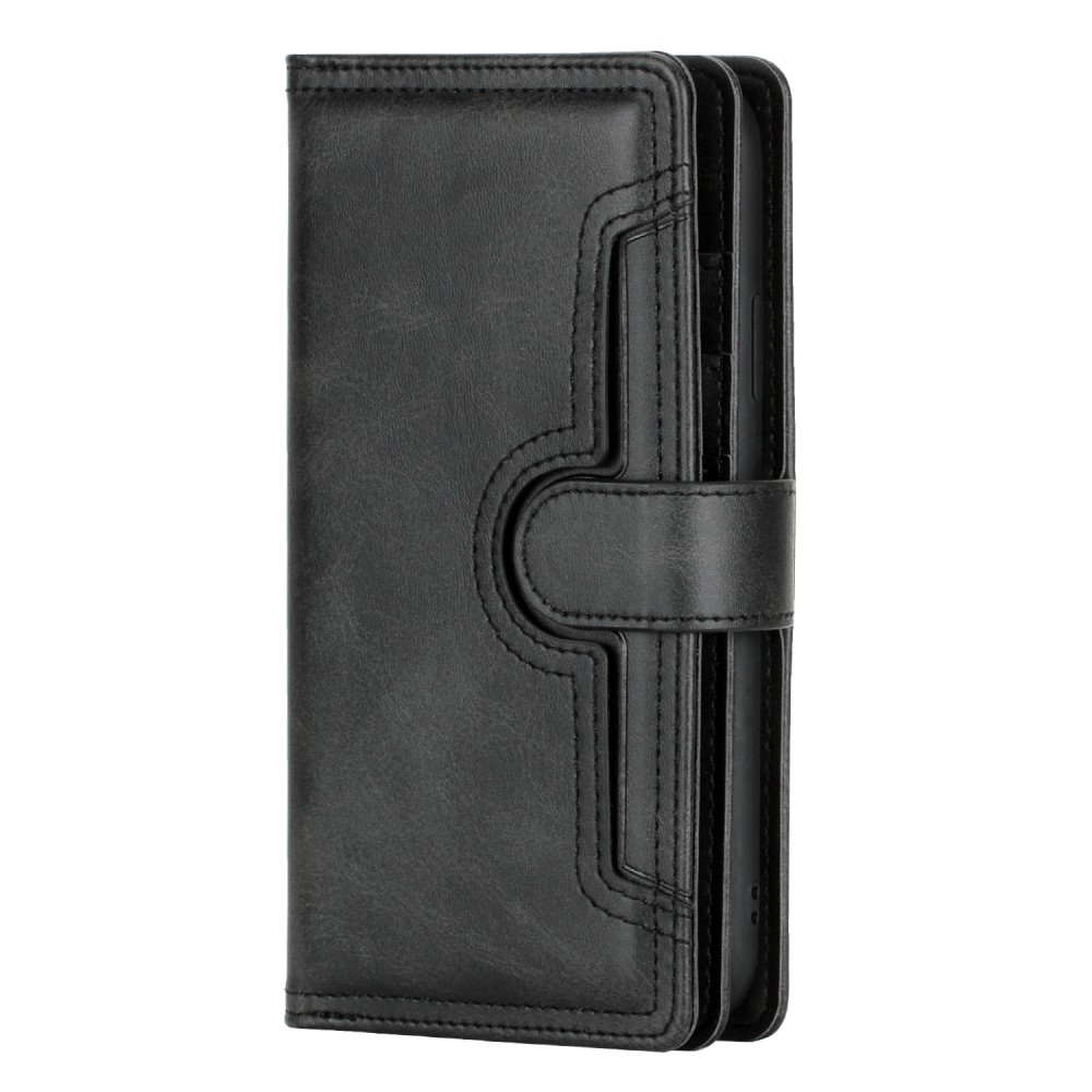 OEM
Äkta Läder Plånboksfodral iPhone 13 Multiple Card Slots - Svart