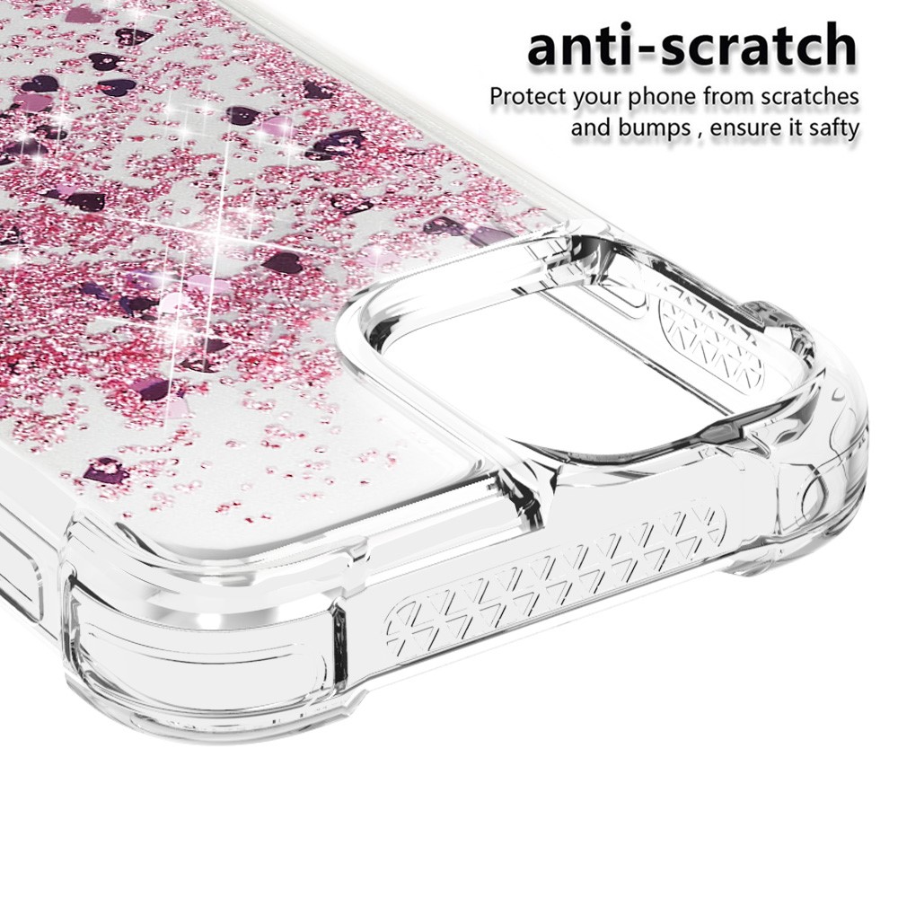 OEM - Drop-Proof Glitter Sequins Skal till iPhone 13 Mini - Rose Gold
