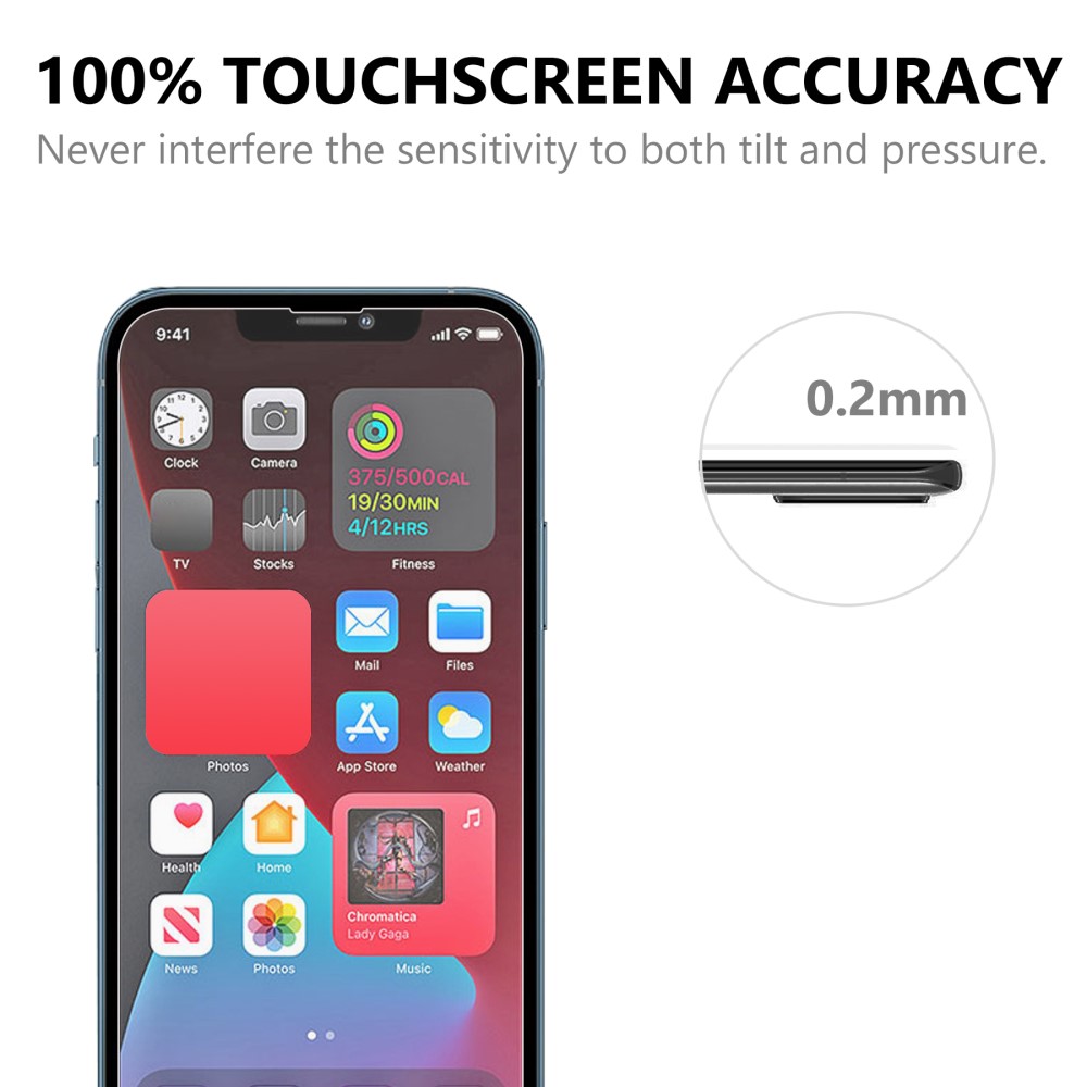 A-One Brand [2-PACK] Härdat glas iPhone 13 Mini Skärmskydd - Clear 
