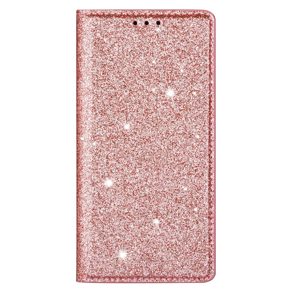 OEM - Glittrande Plånboksfodral iPhone 13 Pro Max - Rose Gold
