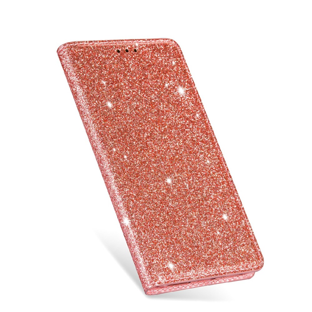 OEM - Glittrande Plånboksfodral iPhone 13 Pro Max - Rose Gold