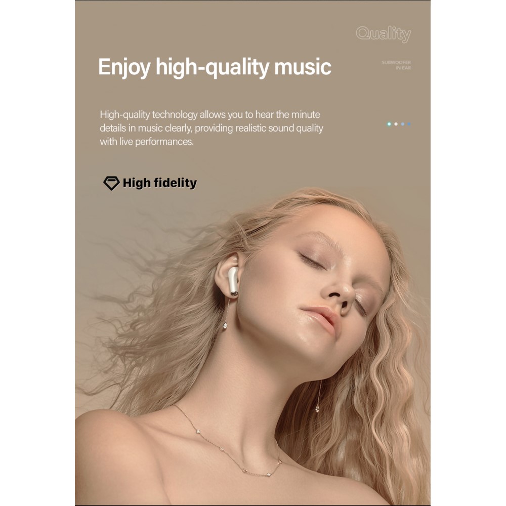 Lenovo
LENOVO LivePods LP1S TWS Bluetooth Trådlösa Hörlurar - Vit
