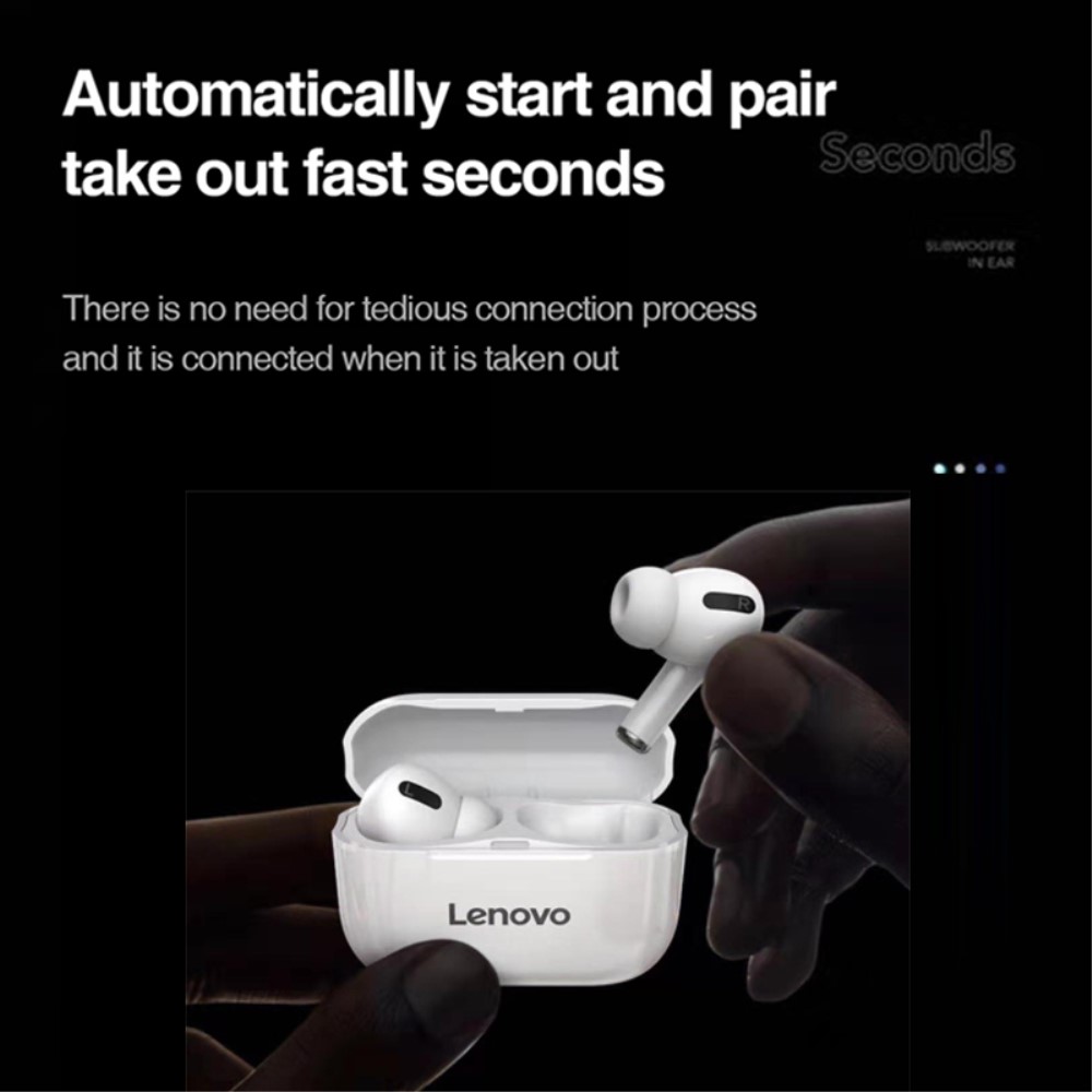 Lenovo
LENOVO LivePods LP1S TWS Bluetooth Trådlösa Hörlurar - Vit