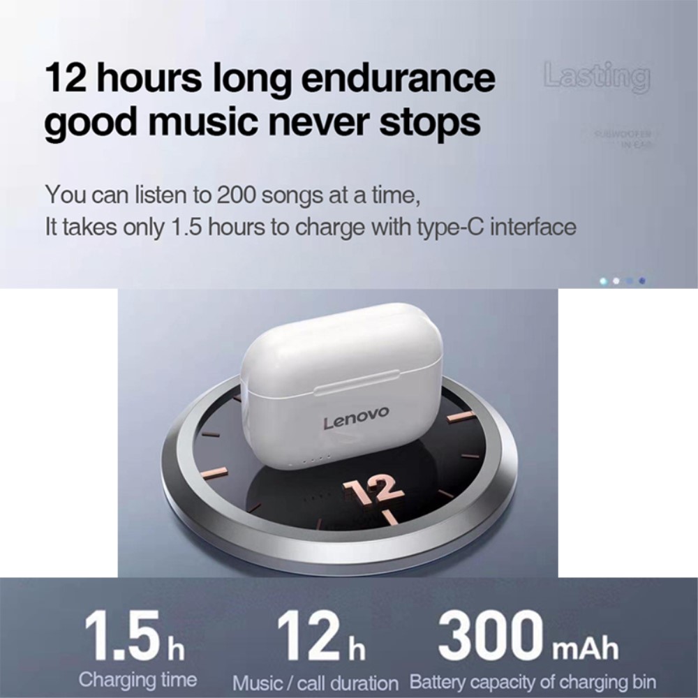 Lenovo
LENOVO LivePods LP1S TWS Bluetooth Trådlösa Hörlurar - Vit
