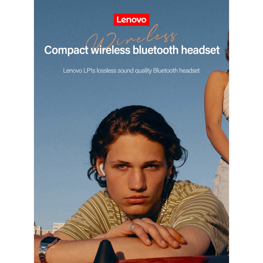Lenovo
LENOVO LivePods LP1S TWS Bluetooth Trådlösa Hörlurar - Vit