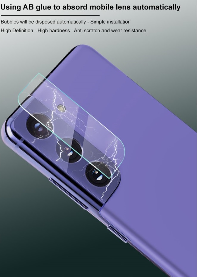 A-One Brand - [2-Pack] Linsskydd Härdat Glas Galaxy S21 Plus - Clear