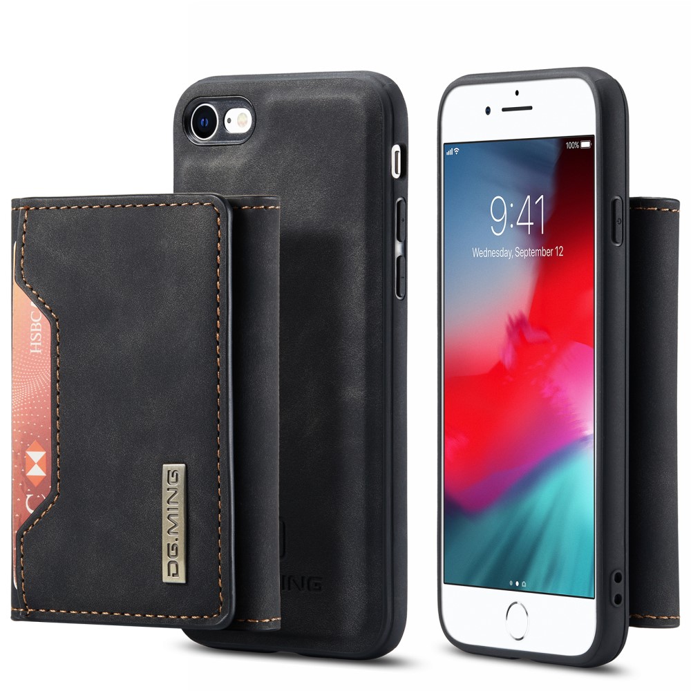 DG.MING
iPhone 7/8/SE 2020 Skal DG.MING Magnetic Tri-fold Wallet Med Kickstand - Svart