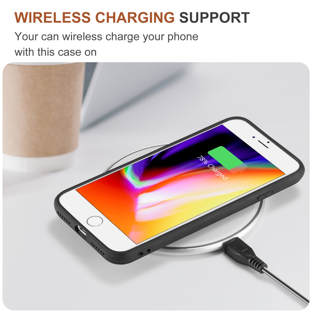 DG.MING
iPhone 7/8/SE 2020 Skal DG.MING Magnetic Tri-fold Wallet Med Kickstand - Brun