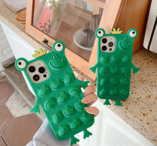 Fidget Toys - Crazy Frog Pop it Fidget Skal till iPhone 11