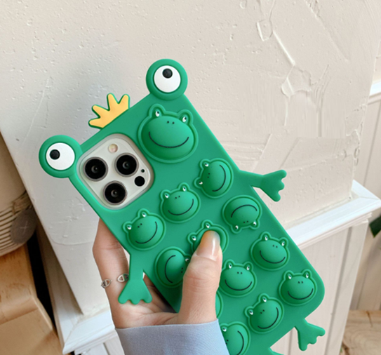 Fidget Toys - Crazy Frog Pop it Fidget Skal till iPhone 7/8/SE 2020
