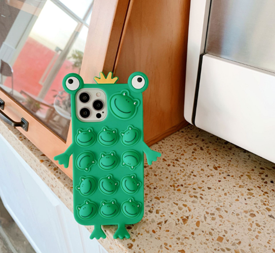 Fidget Toys - Crazy Frog Pop it Fidget Skal till iPhone 7/8/SE 2020