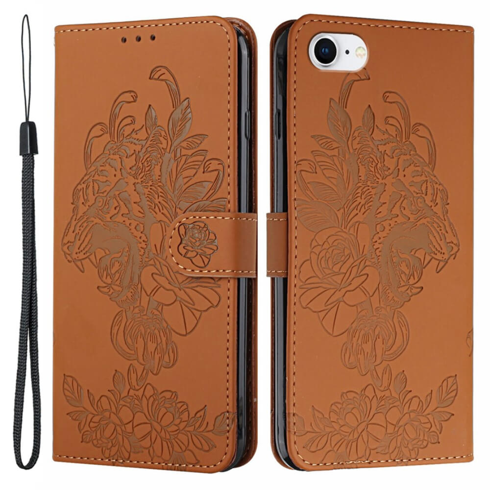 A-One Brand
Tiger Flower Plånboksfodral till iPhone 6/6S/7/8/SE - Brun