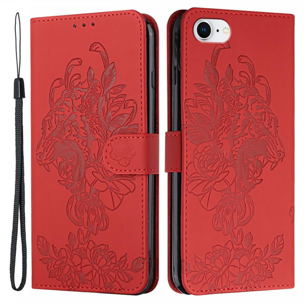 A-One Brand
Tiger Flower Plånboksfodral till iPhone 6/6S/7/8/SE - Röd