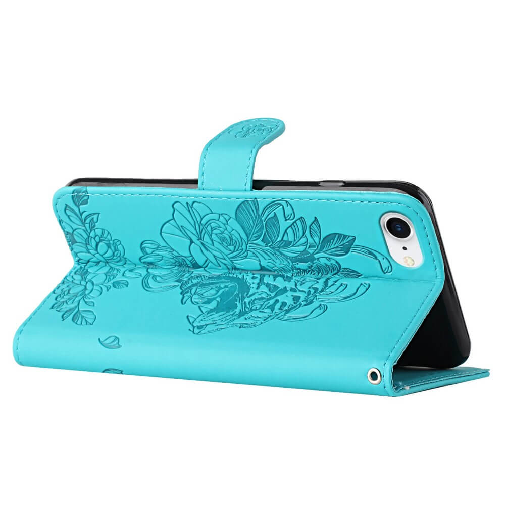 A-One Brand
Tiger Flower Plånboksfodral till iPhone 6/6S/7/8/SE - Turkos