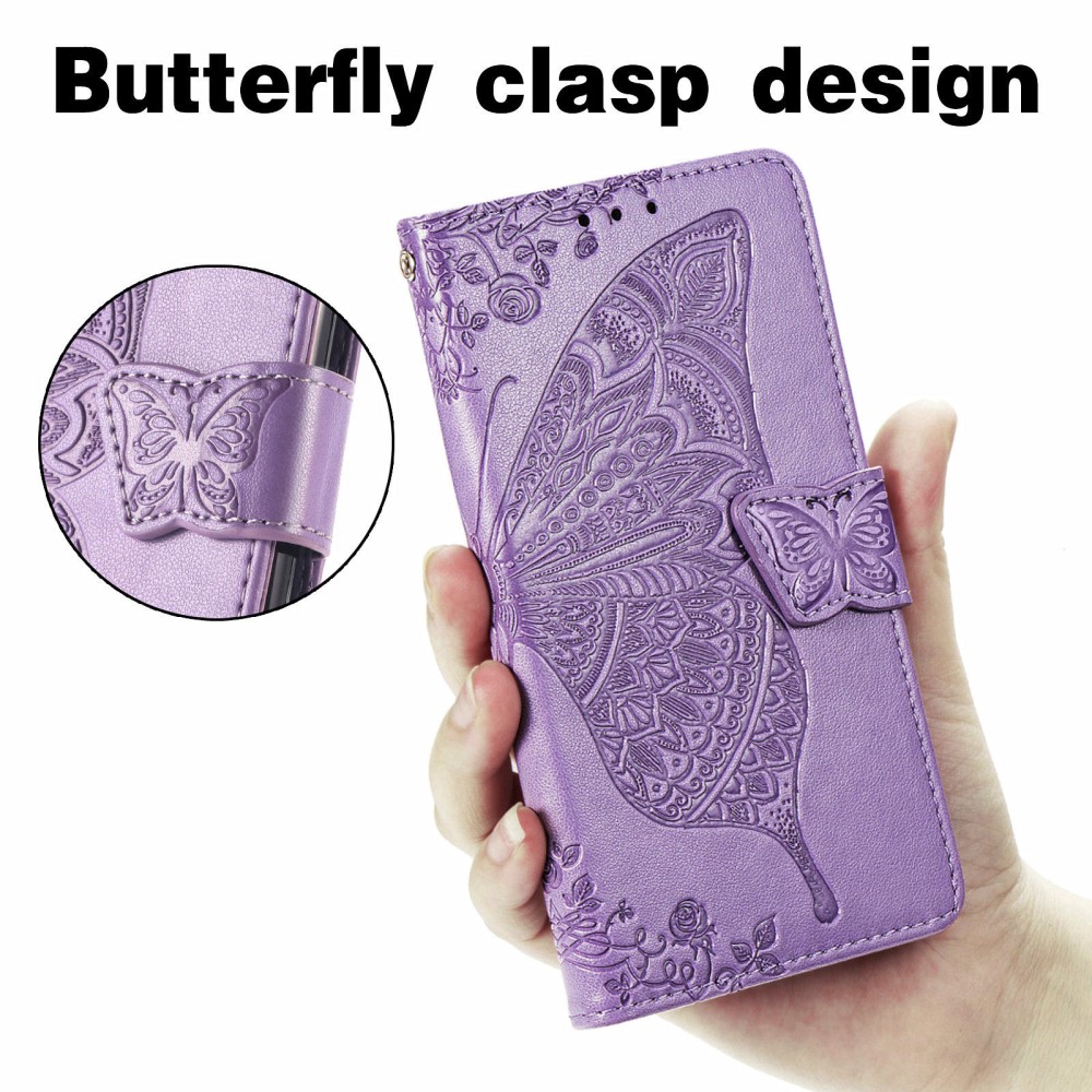 OEM - Butterfly Plånboksfodral till Sony Xperia 10 III - Lila